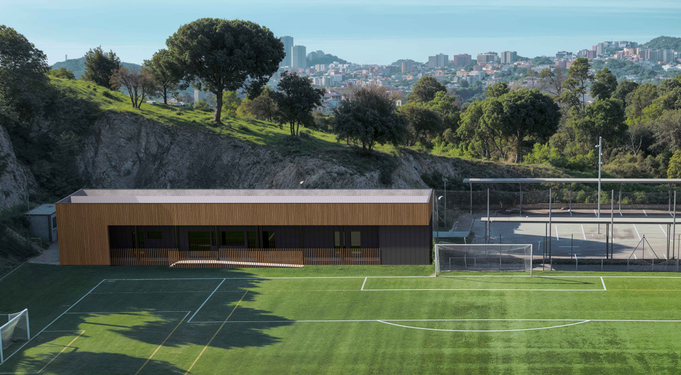 Renders del nou camp de futbol.